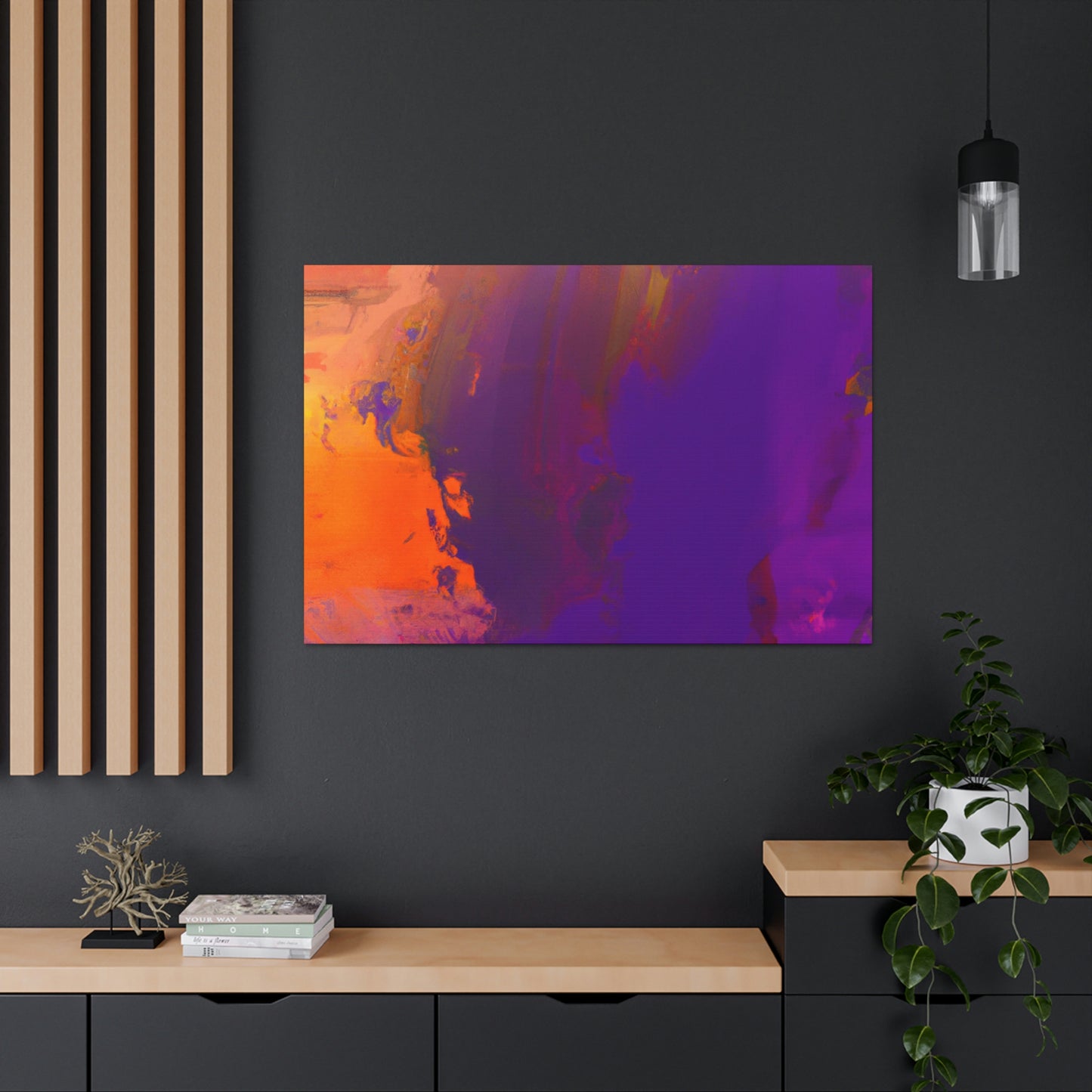 "Brushed Hues" - Canvas