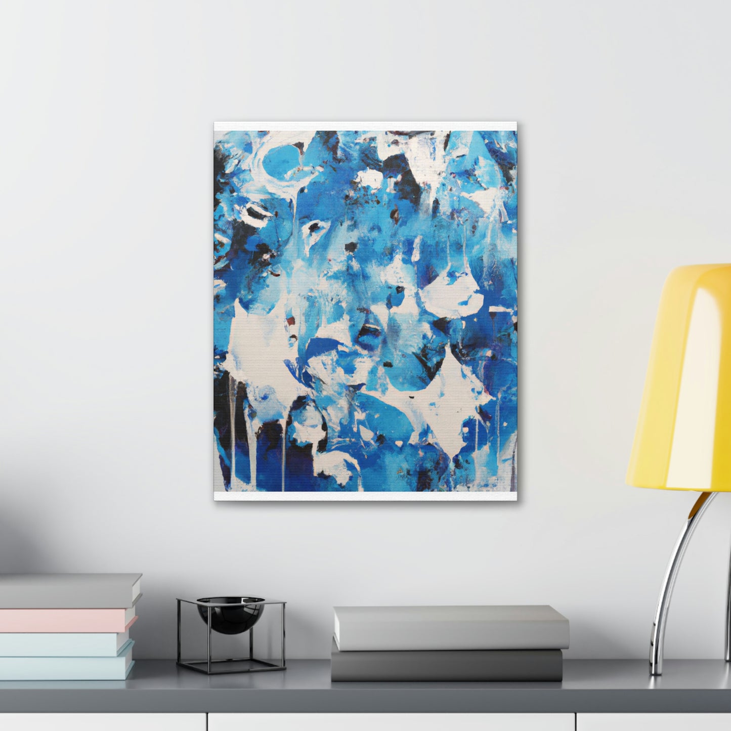 Blue Intricate Tiles - Canvas