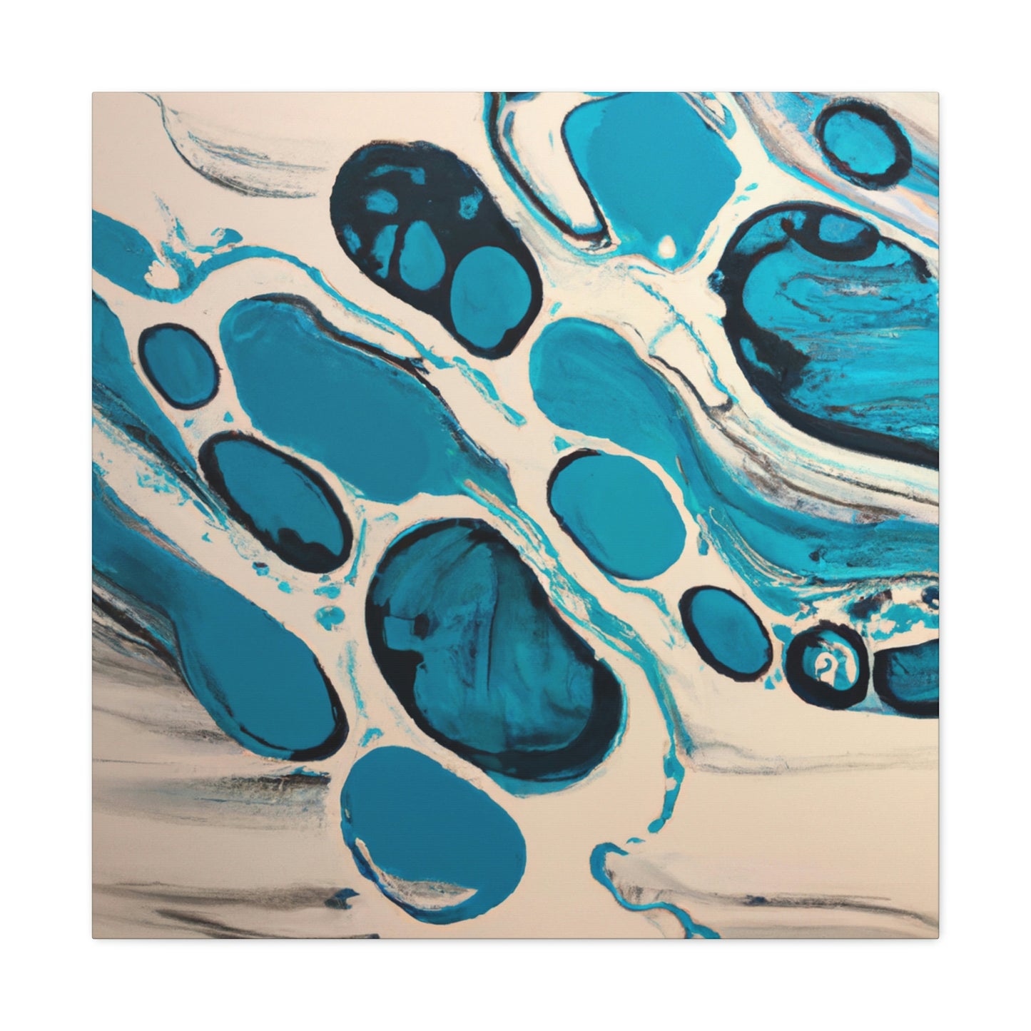 "Aqua Flow" - Canvas