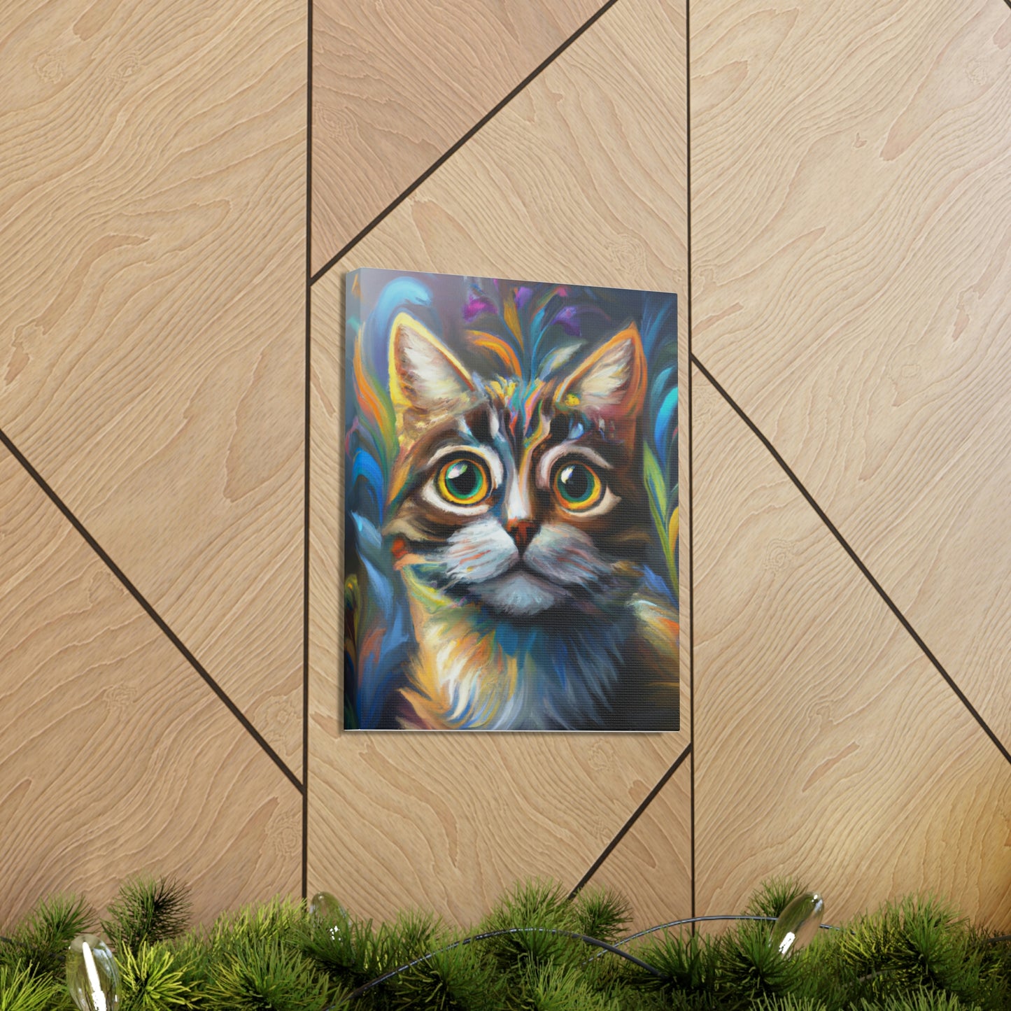 Rainbow Whiskers. - Canvas