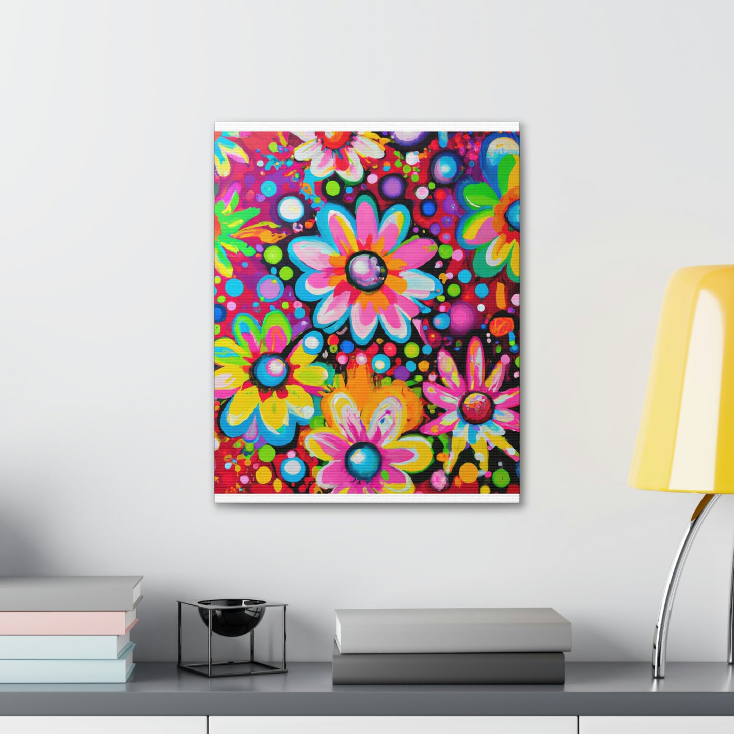 Vibrant Bloom. - Canvas
