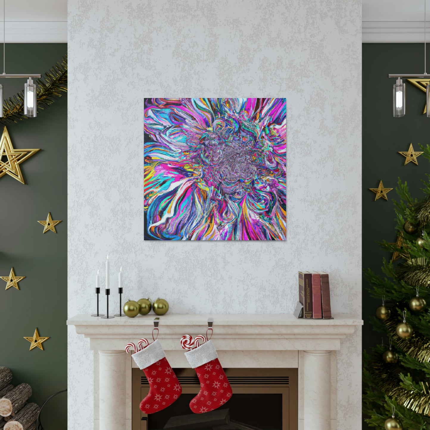 Psychedelic Bloom. - Canvas