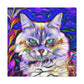 Floral Feline. - Canvas