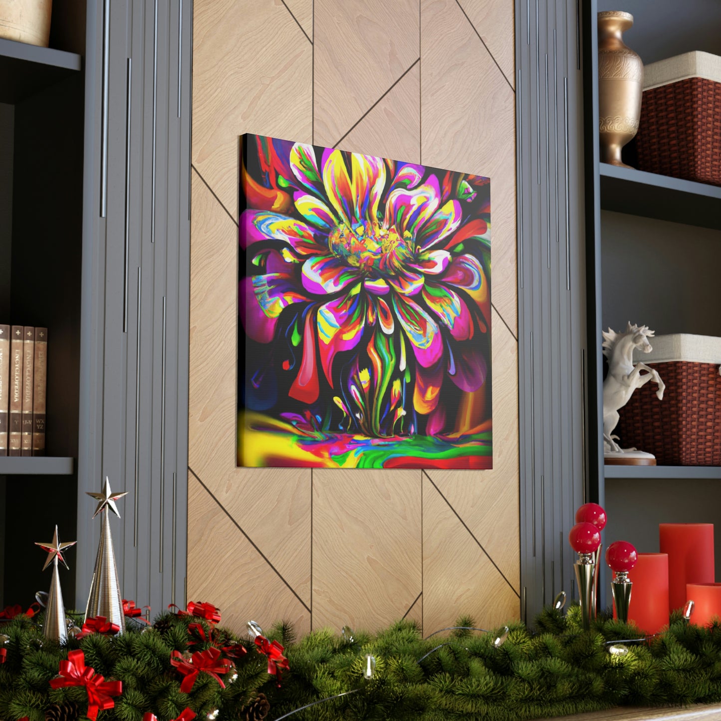 Groovy Bloom. - Canvas
