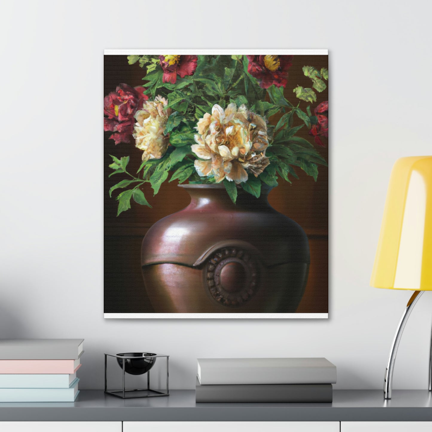 Vase Palette Flourish - Canvas