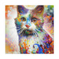 Bloomy Feline! - Canvas