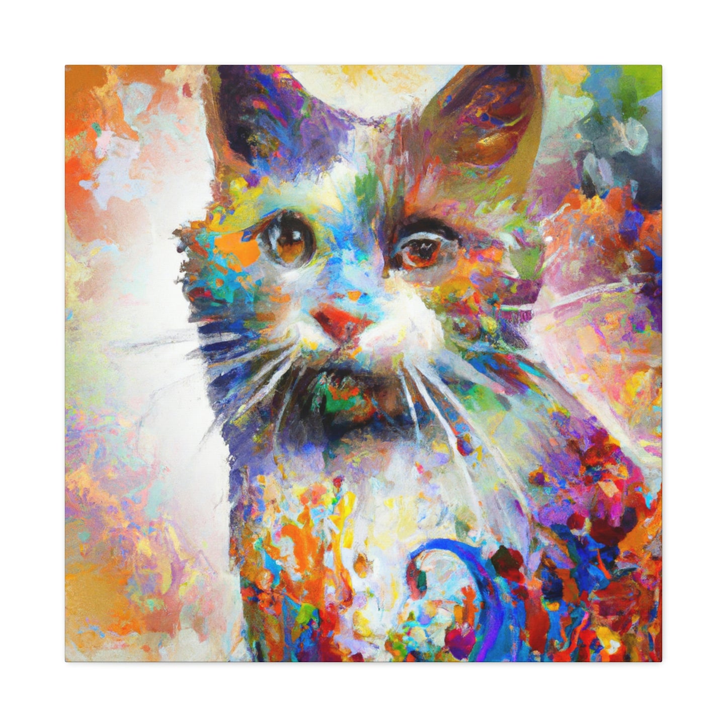 Bloomy Feline! - Canvas