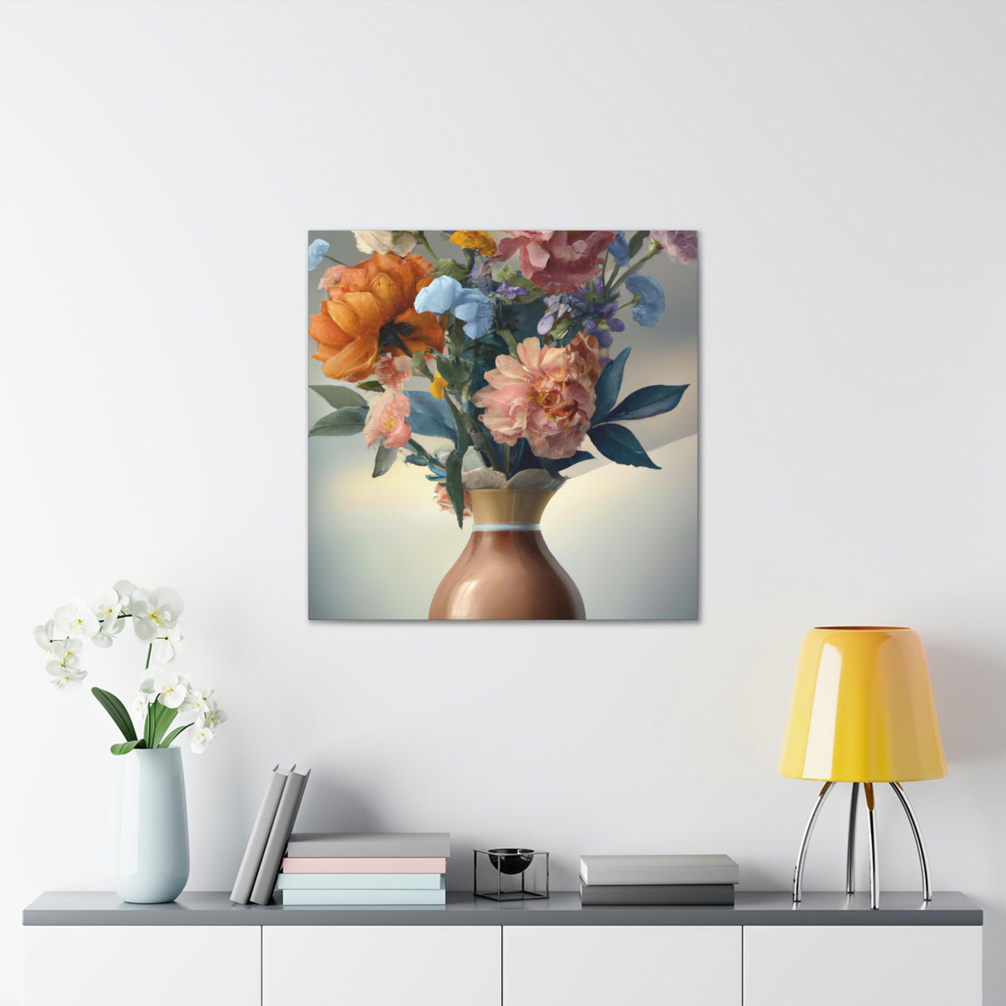 Blooming Floral Splendor. - Canvas