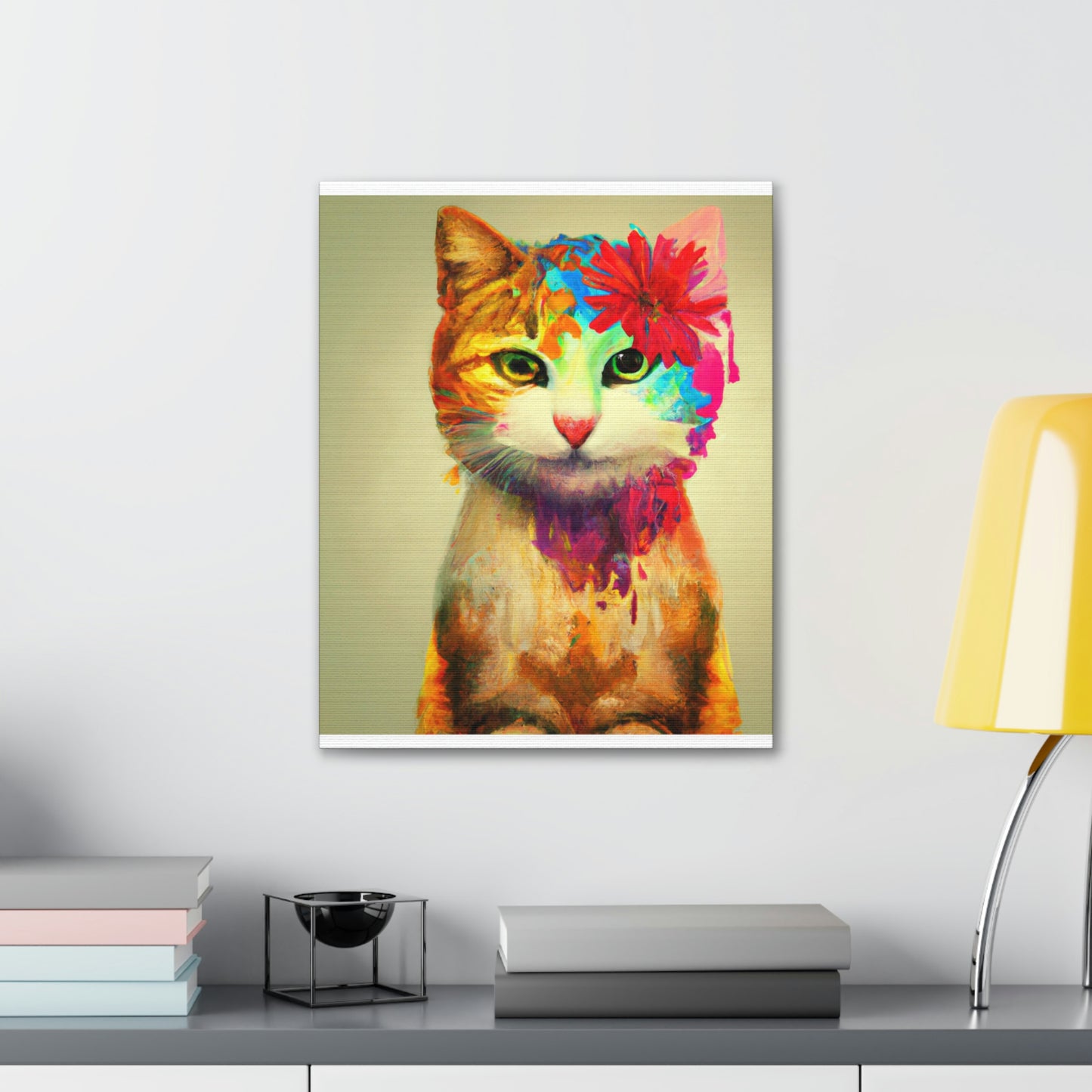 Flower Cat - Canvas