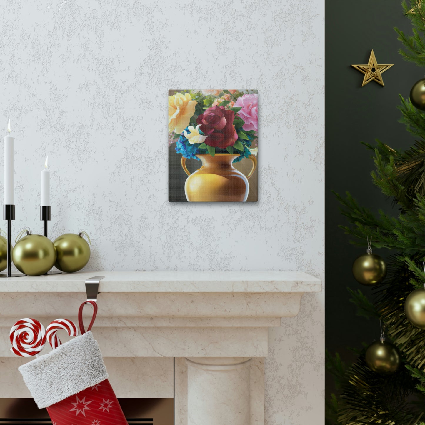 Vase Blossom Splendor - Canvas