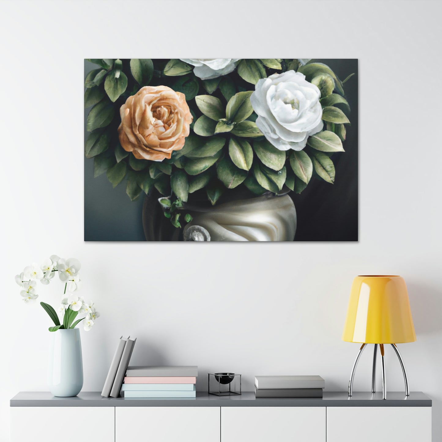 Glowing Floral Splendor. - Canvas