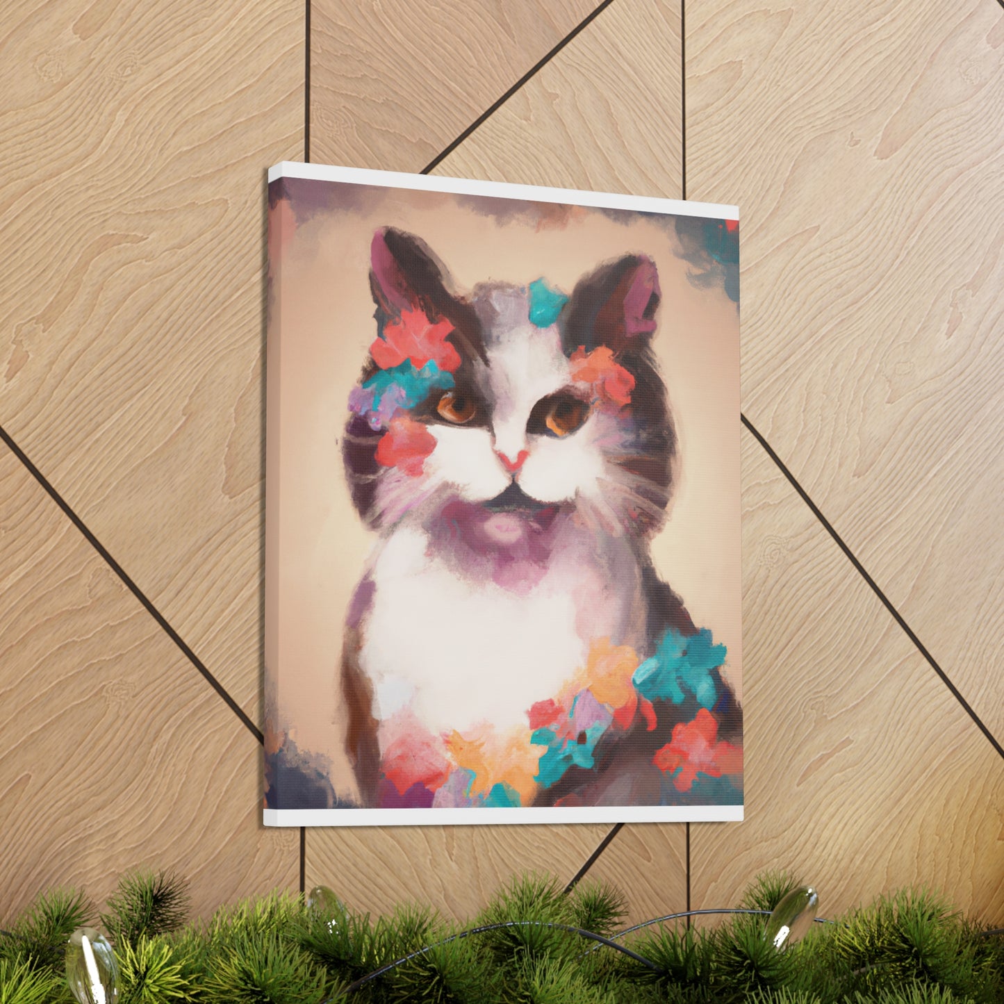 Kitty Blooms - Canvas