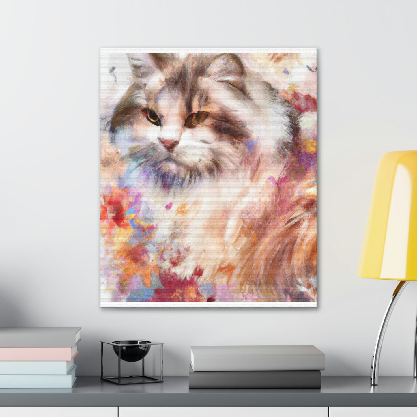 Feline Flora. - Canvas