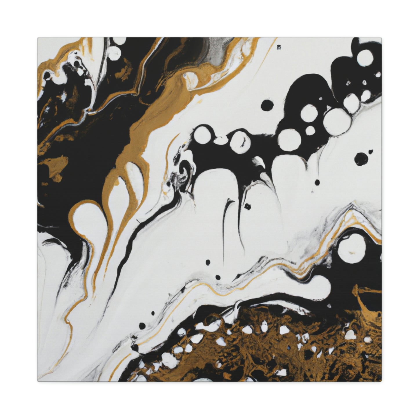 Mystic Gold Wave. - Canvas