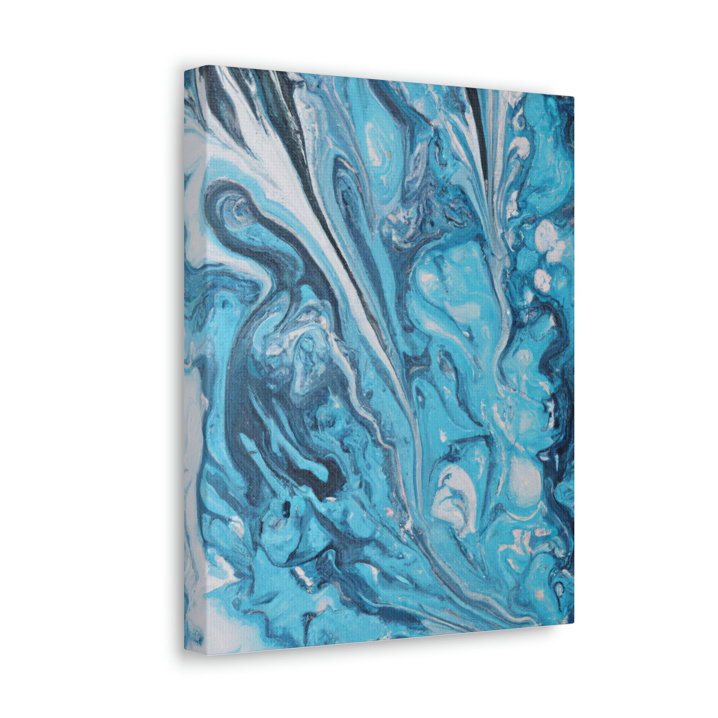 Aqua Swirl. - Canvas