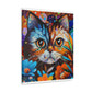 Flower Cat. - Canvas