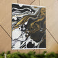 Neon Shadow Pour. - Canvas