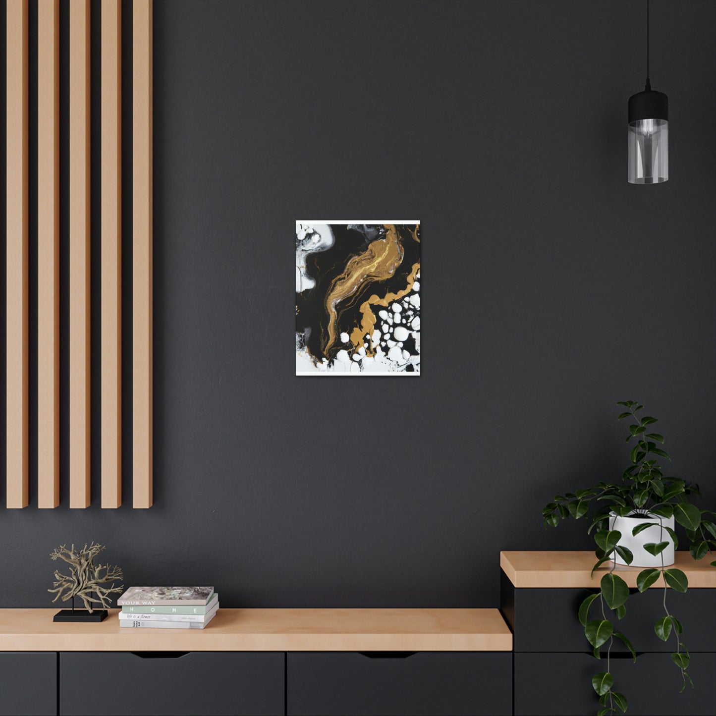 Glittering Ebony Cosmos - Canvas