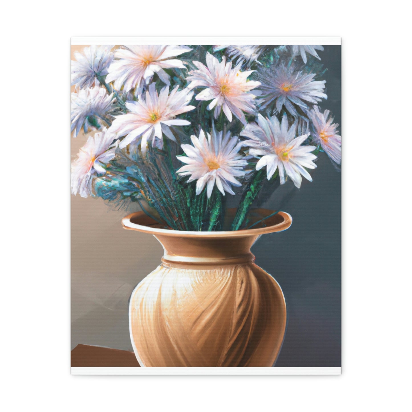 "Flower Vase Delight." - Canvas
