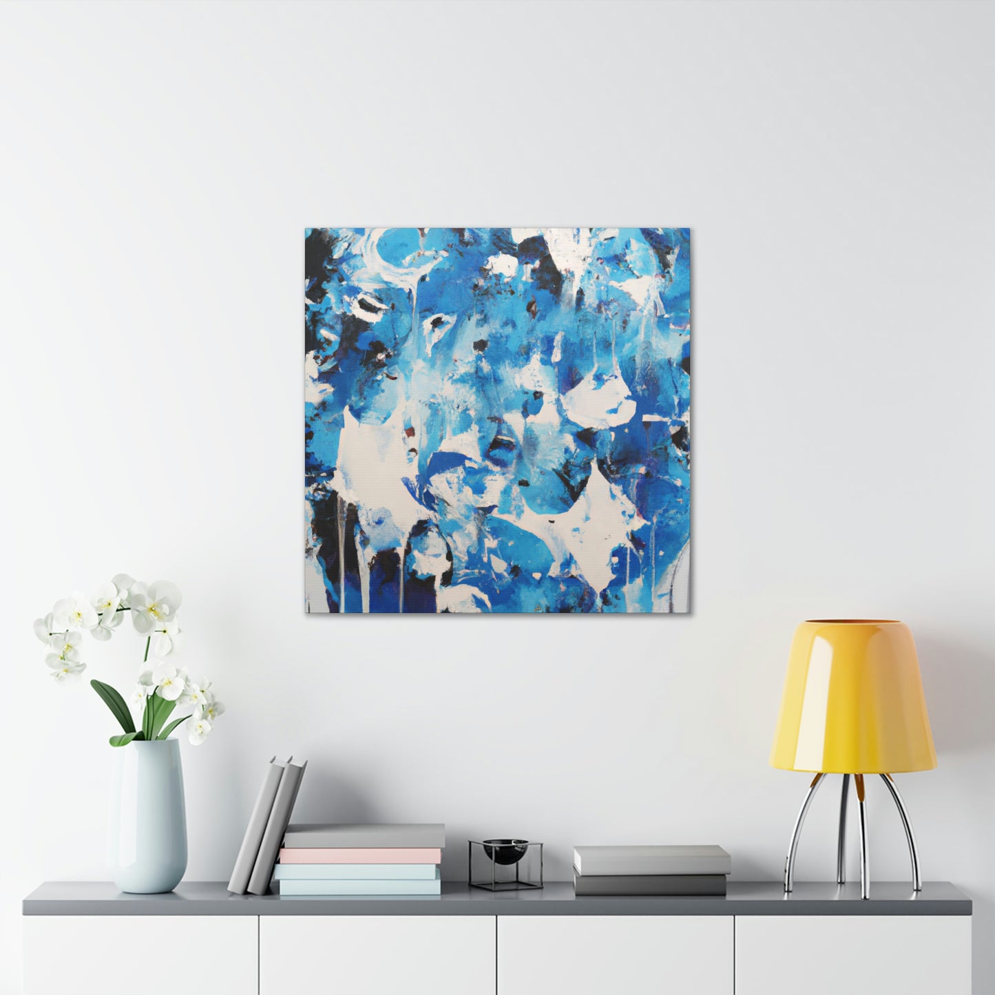 Blue Intricate Tiles - Canvas