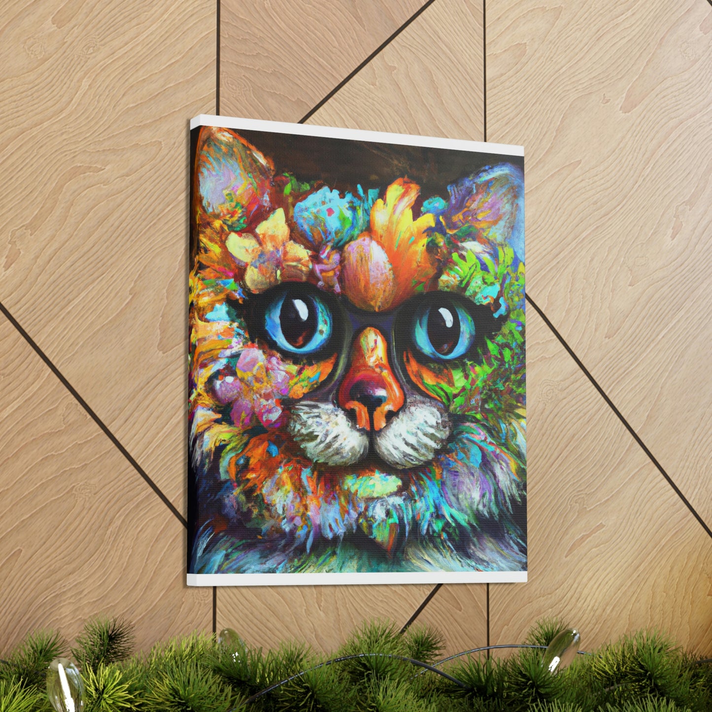 Blissful Cat - Canvas