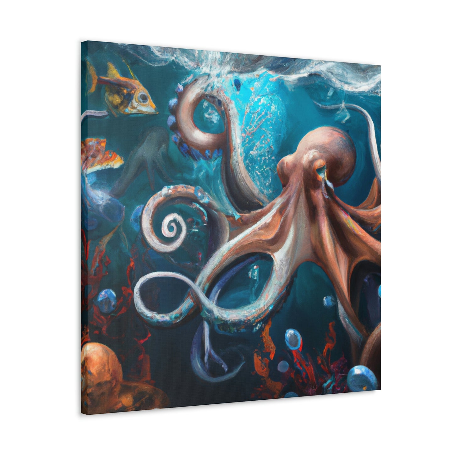 Ocean Marine Glow. - Canvas