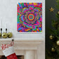 Vivid Floral Burst - Canvas