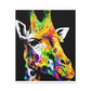 Multi-Hued Giraffe - Canvas