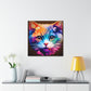 Vibrant Feline. - Canvas