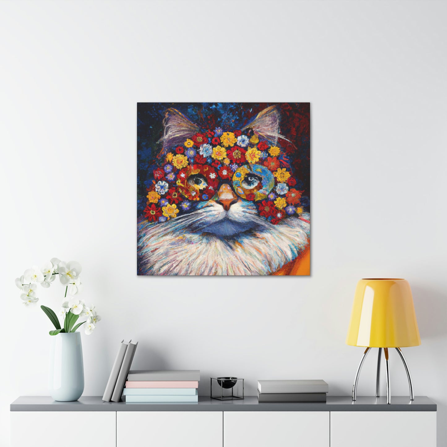 "Feline Vibrance" - Canvas