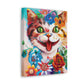 Feline Florals - Canvas