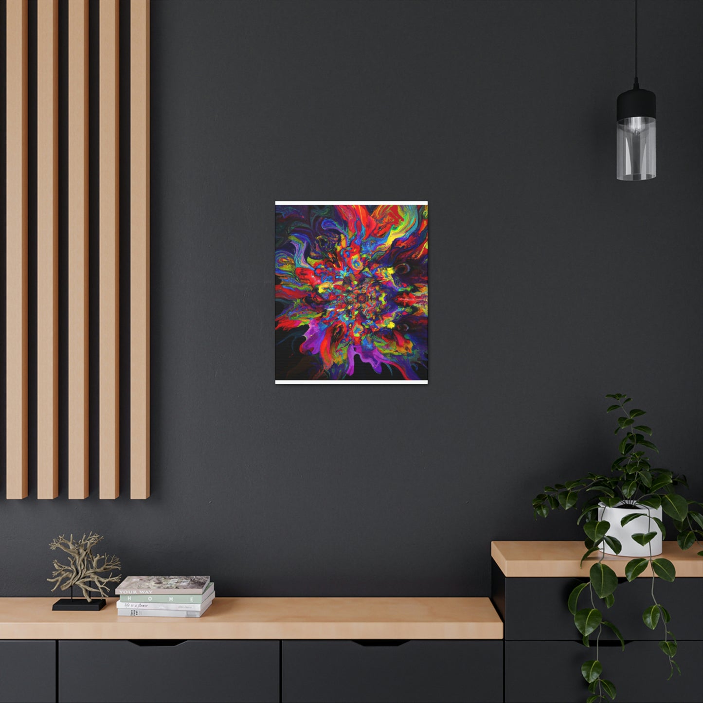 "Trippy Blooms" - Canvas