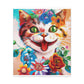 Feline Florals - Canvas