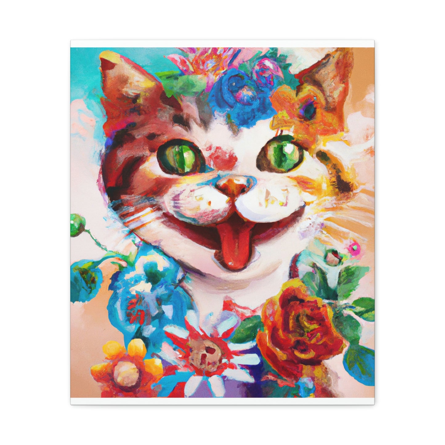 Feline Florals - Canvas