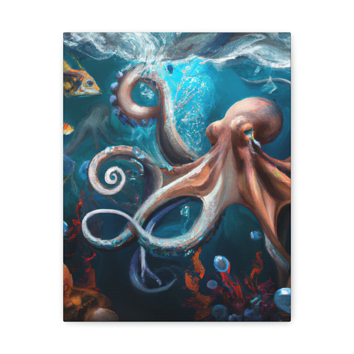 Ocean Marine Glow. - Canvas