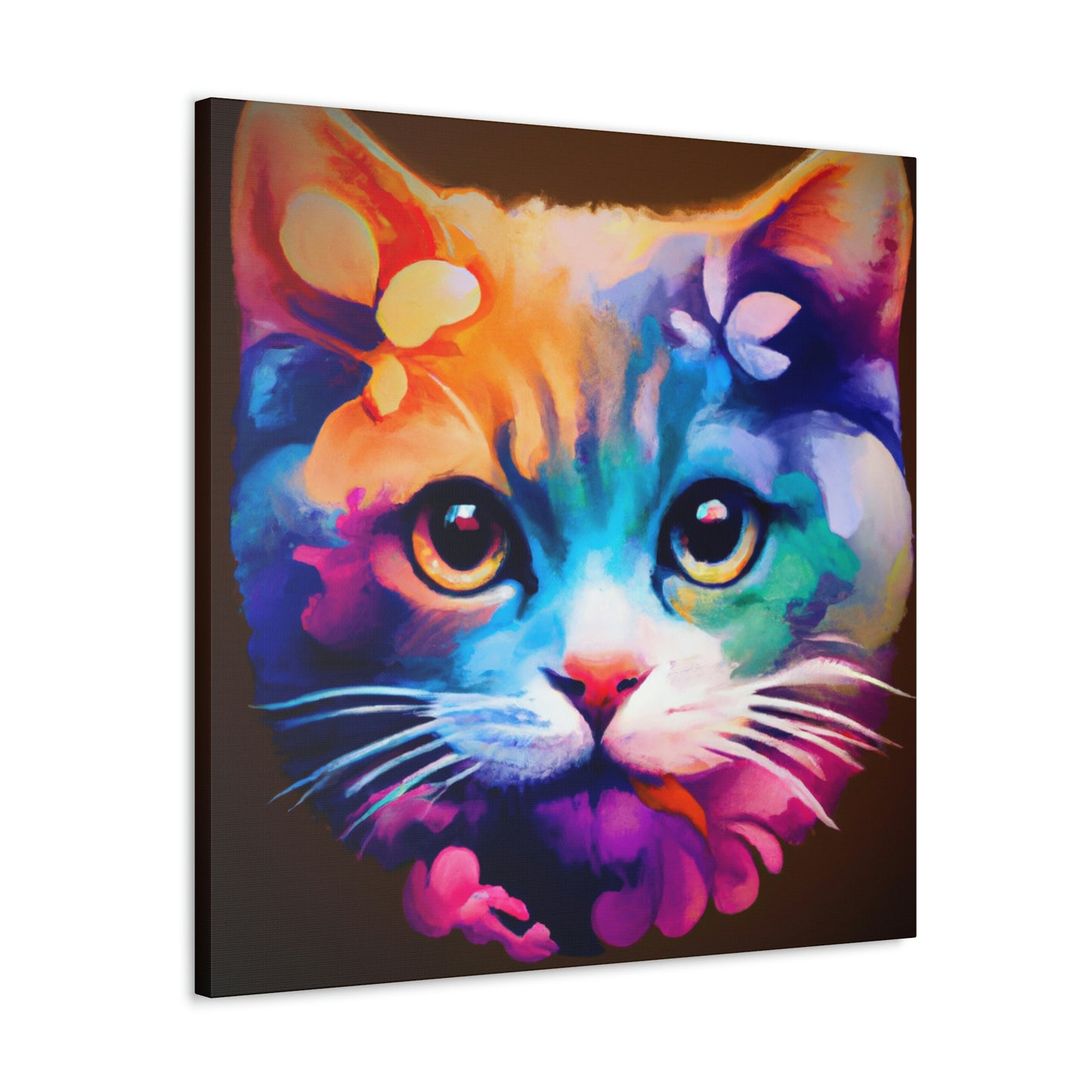 Vibrant Feline. - Canvas