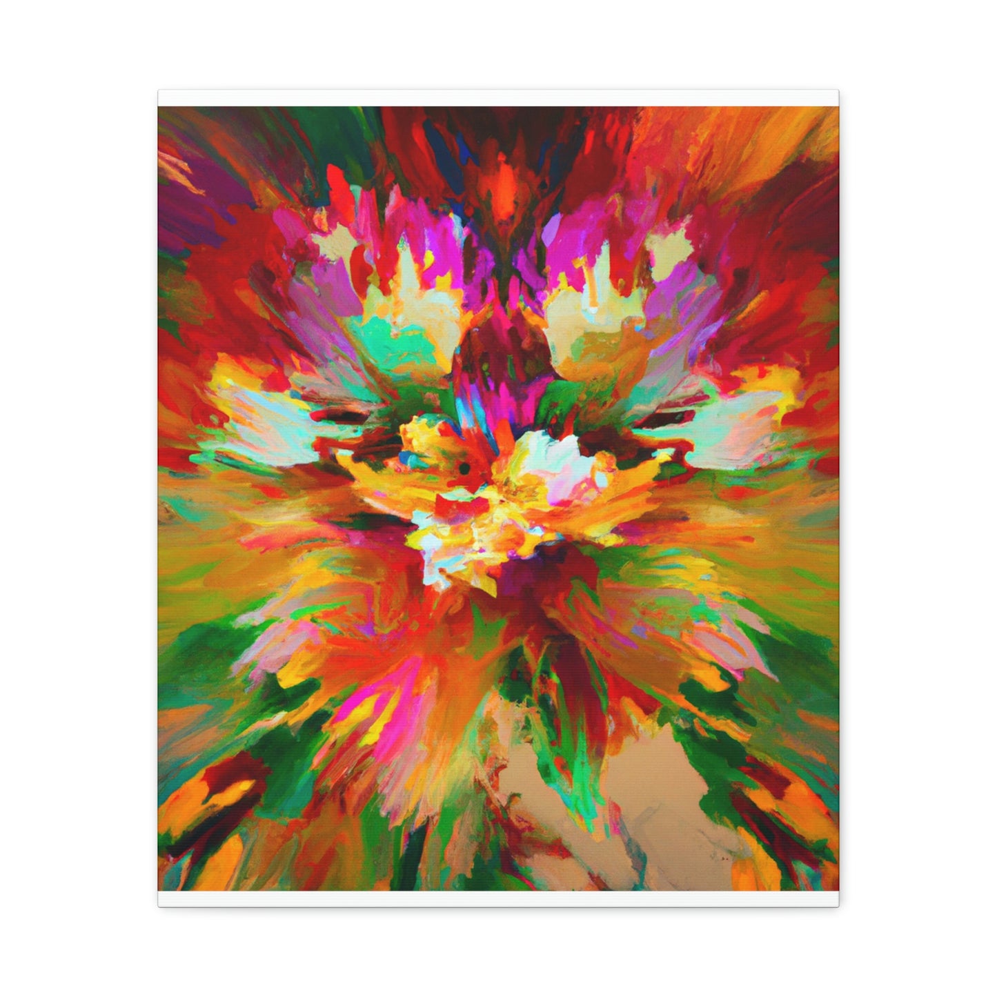 Illuminated Bloom. - Canvas