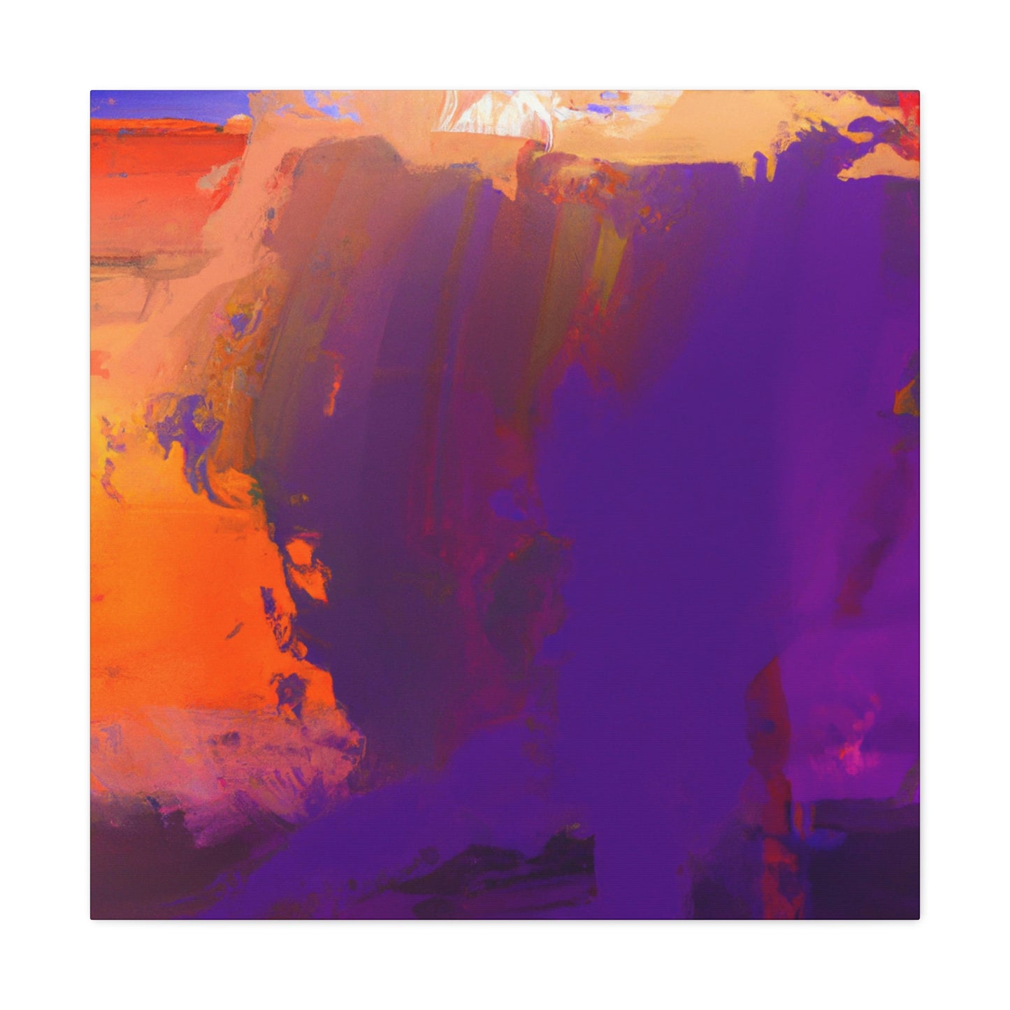 "Brushed Hues" - Canvas