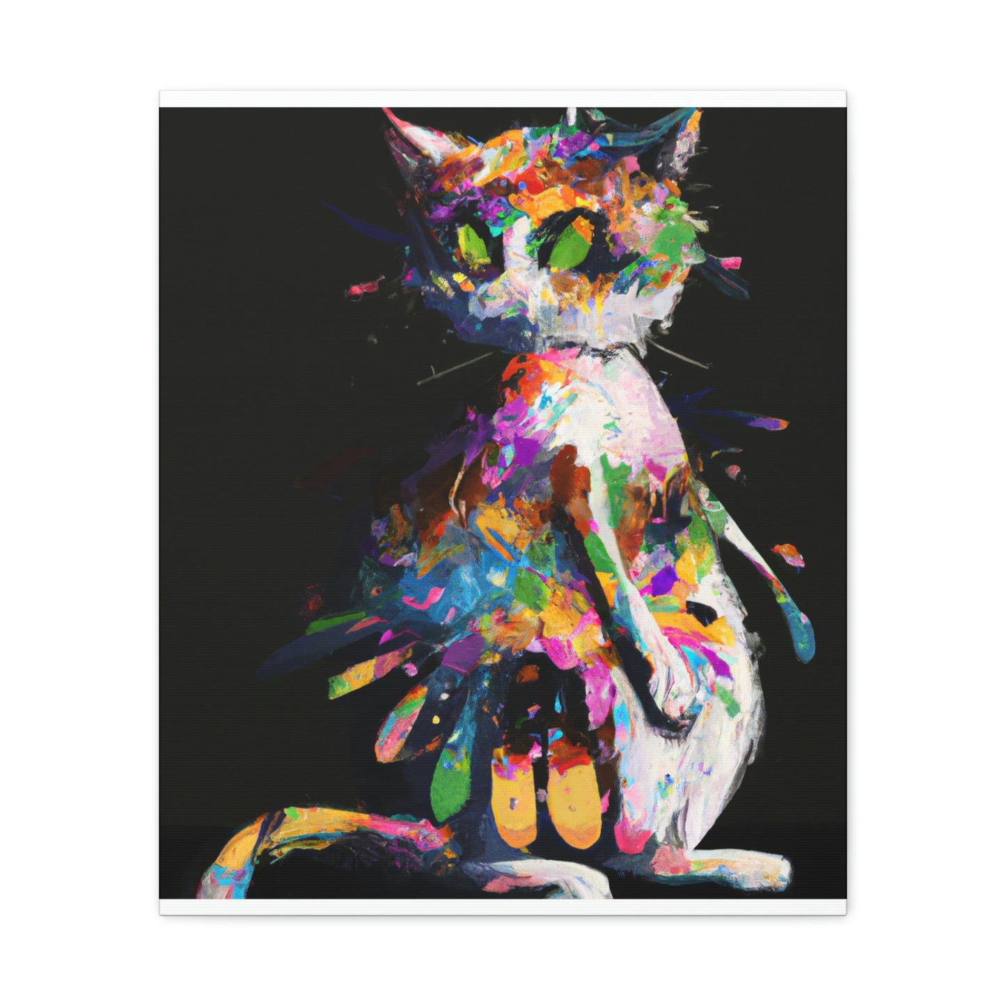 Flower Cat - Canvas