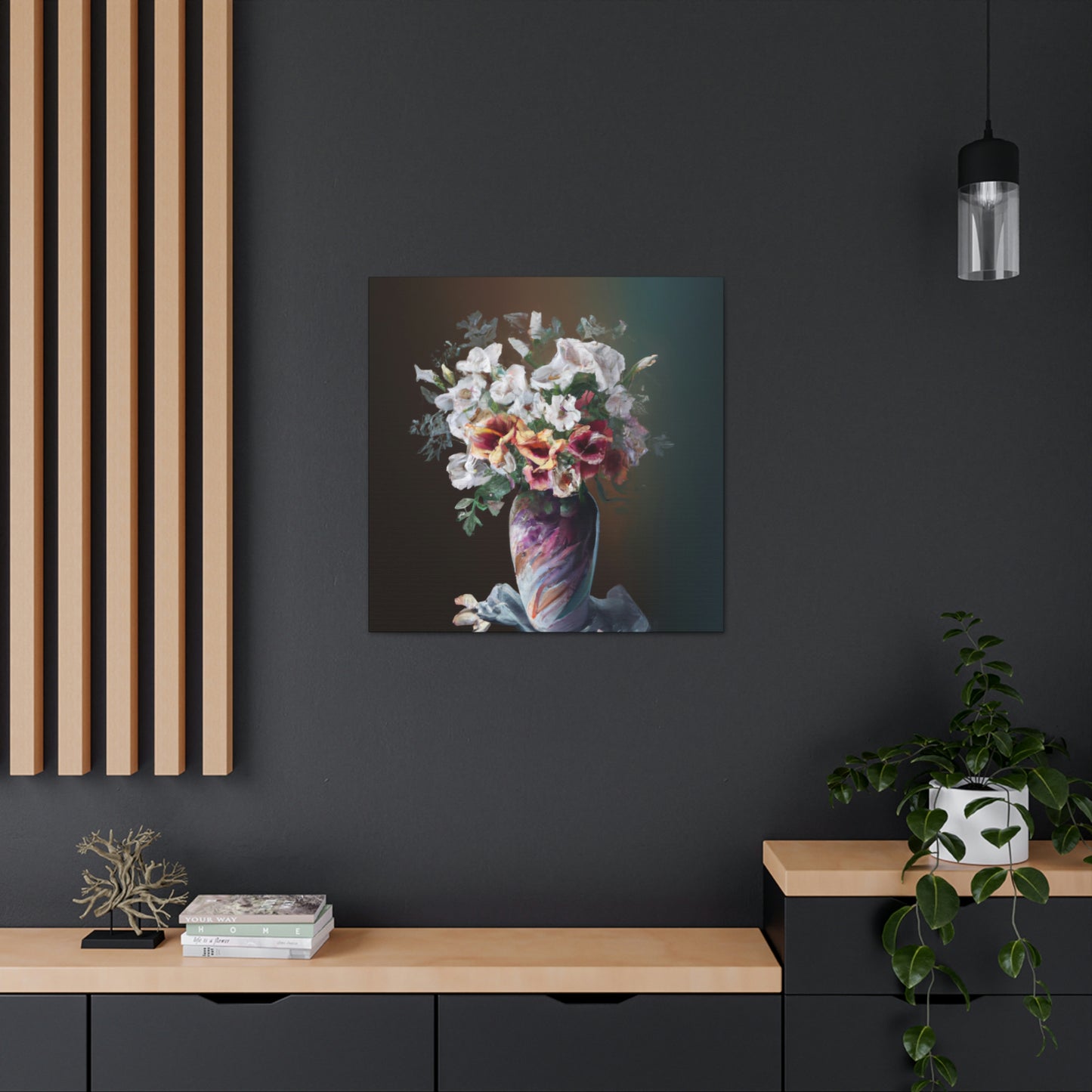 Floral Finesse Dreaming - Canvas