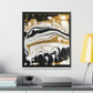 Golden Flux Swirls - Canvas