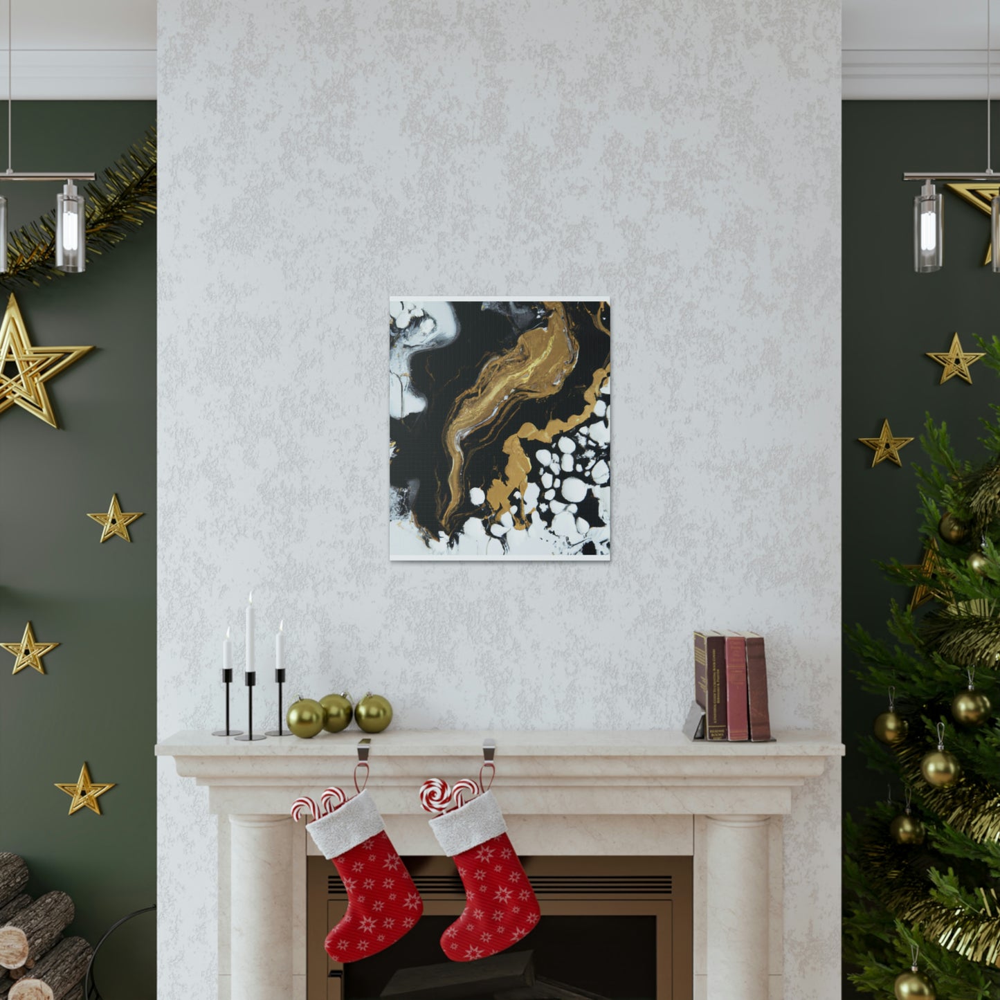 Glittering Ebony Cosmos - Canvas