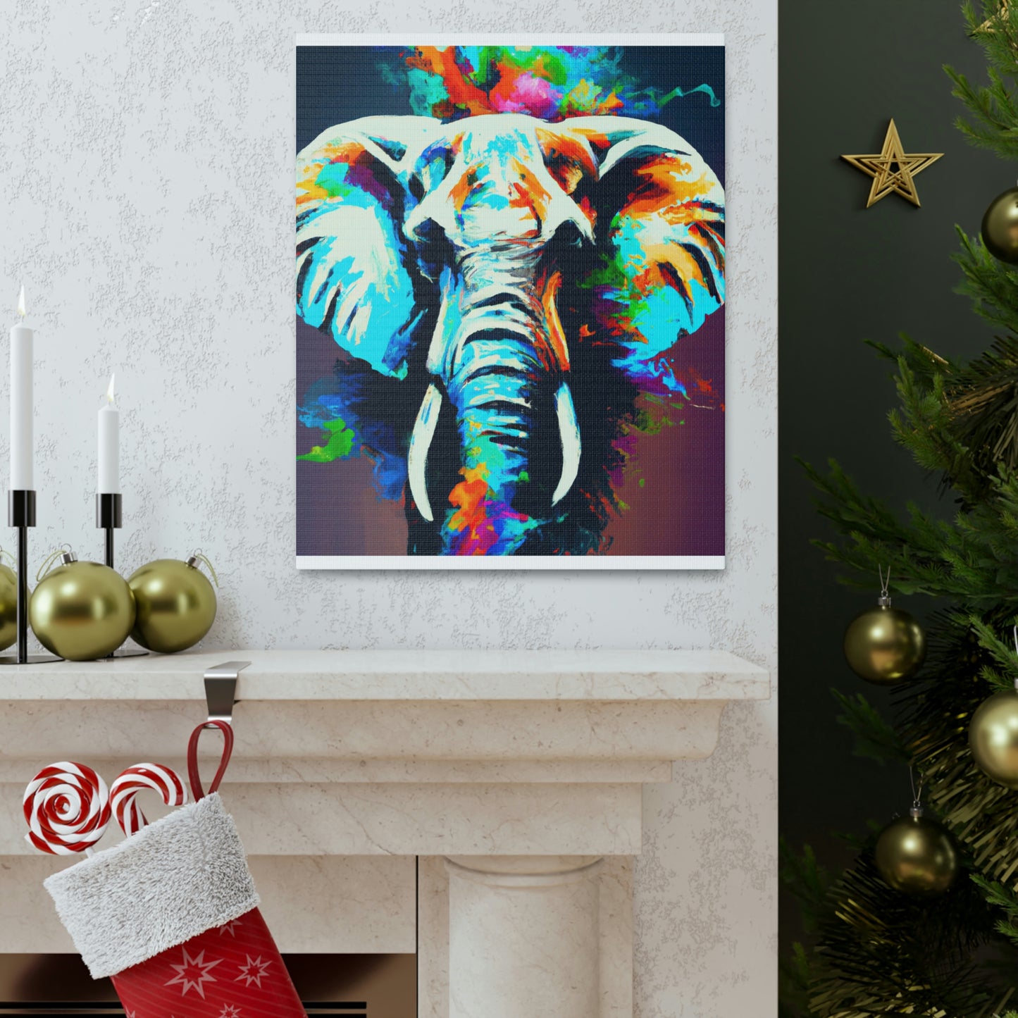 Rainbow Trunk. - Canvas