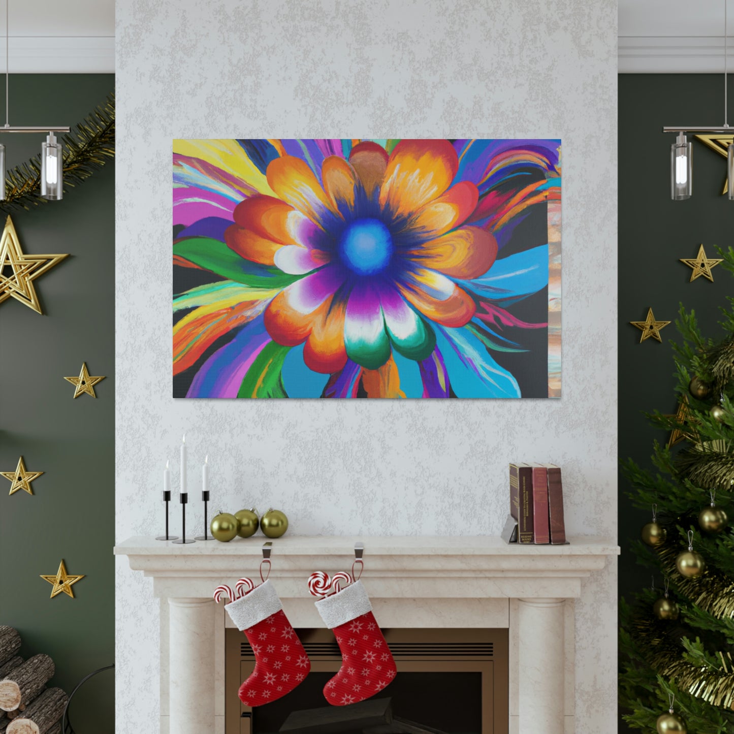 Psychedelic Bloom. - Canvas