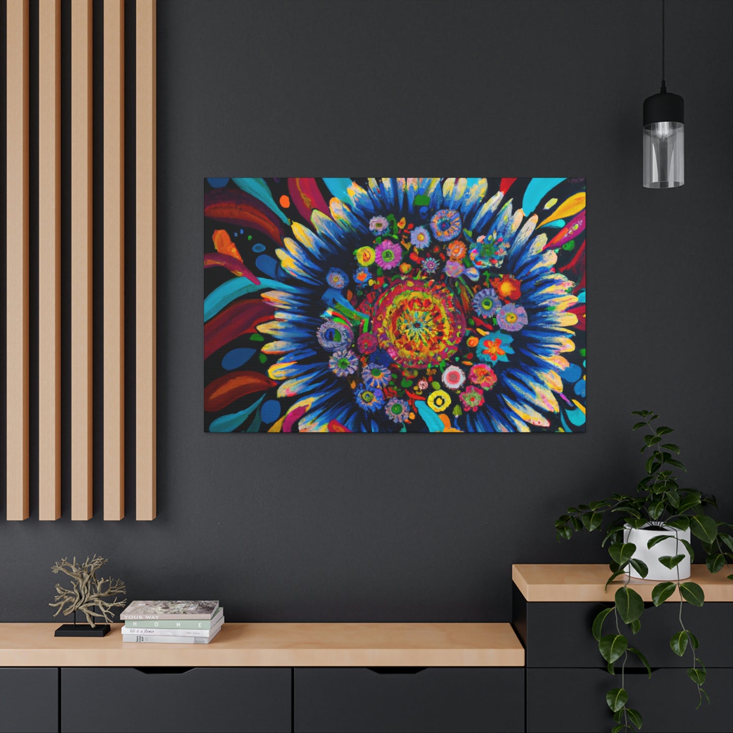 Vibrant Bloom. - Canvas