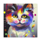 "Fur Florals" - Canvas
