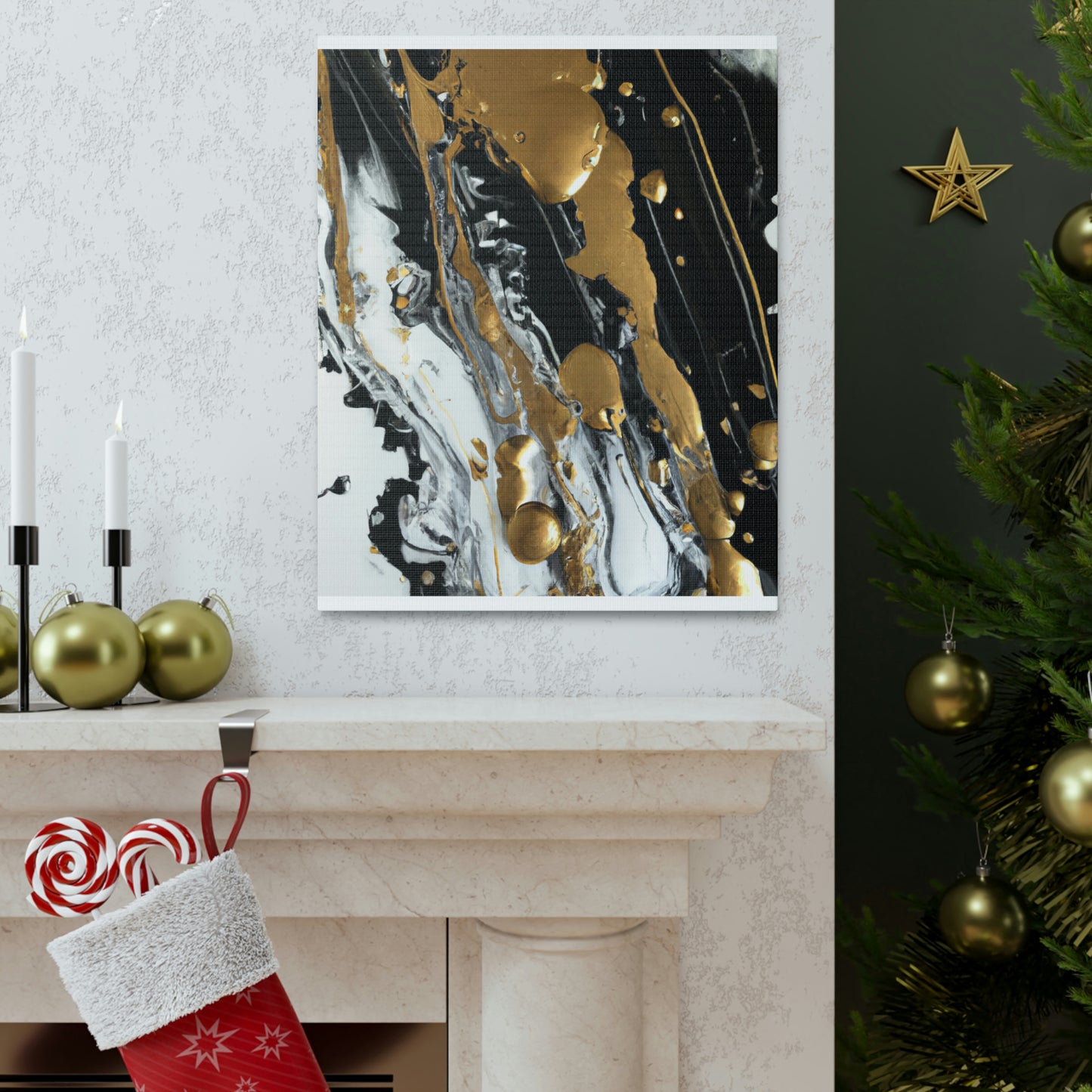 Glittering Noir Luxe - Canvas
