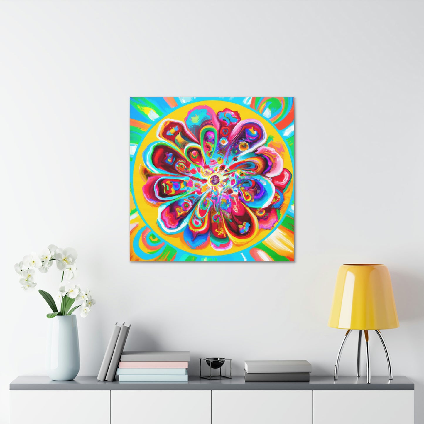 "Psychedelic Bloom" - Canvas