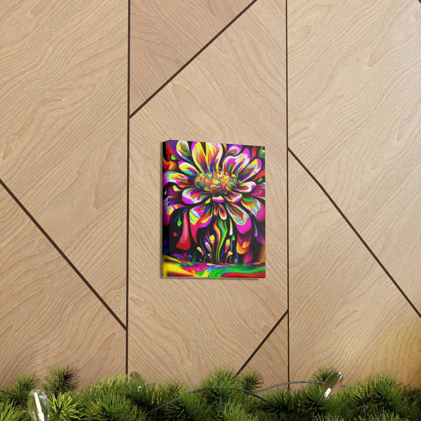 Groovy Bloom. - Canvas