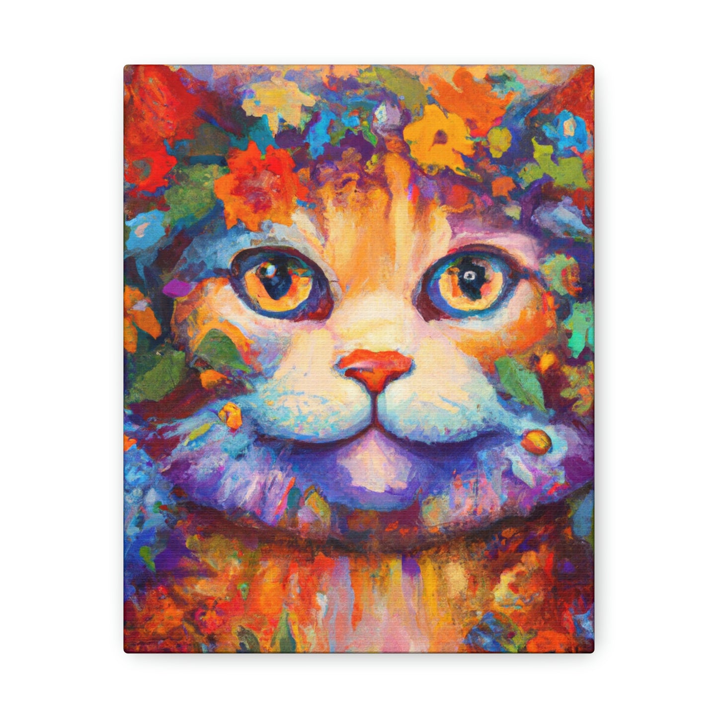 Feline Floral - Canvas